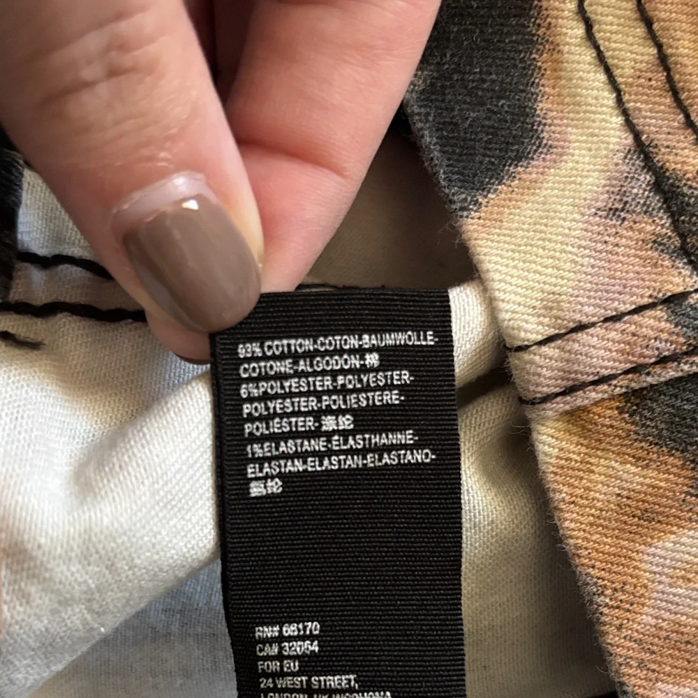 Free People Brown and Black Tie-Dye Modern Femme Skirt Size 2